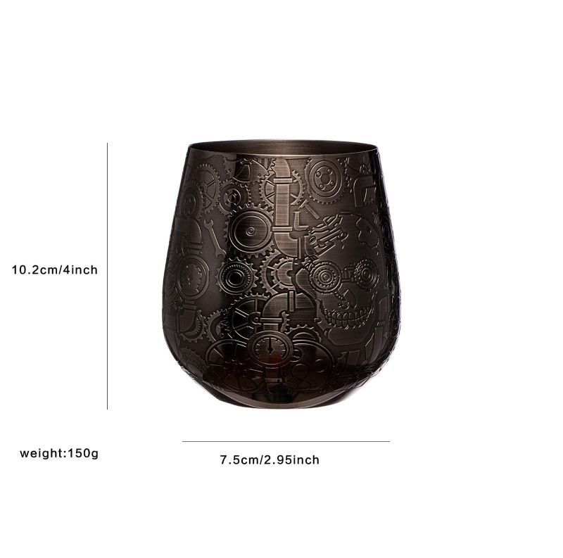 Premium 304 aço inoxidável vidro de vinho de forma de ovo Copo Inquebrável portátil Tumbler de vinho