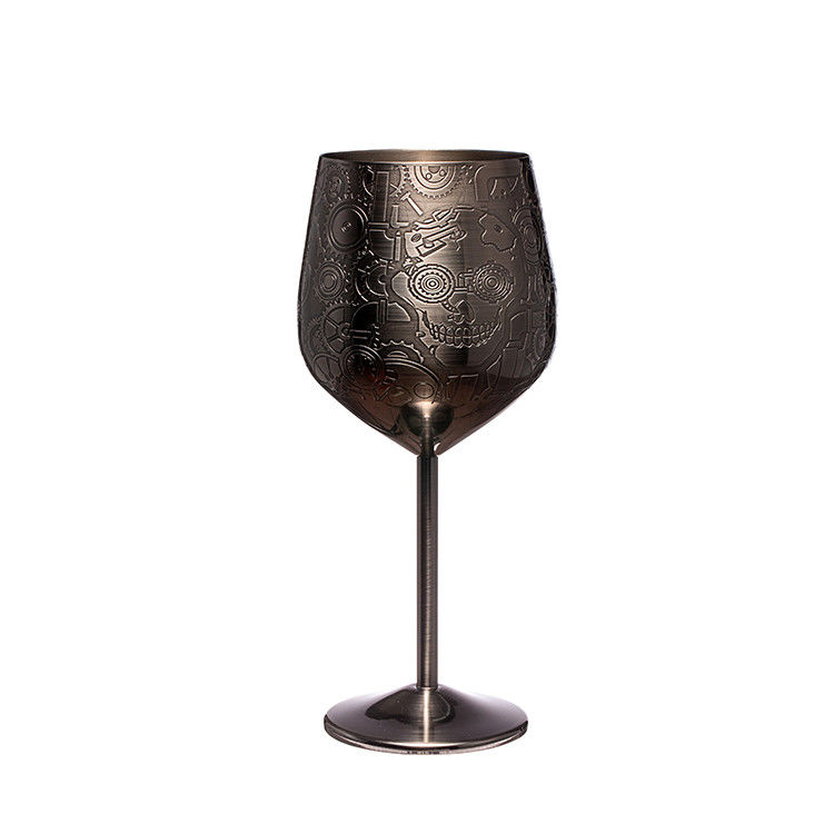 Vidro de vinho de aço inoxidável 18 oz Copo de vinho quebrável para eventos internos ao ar livre