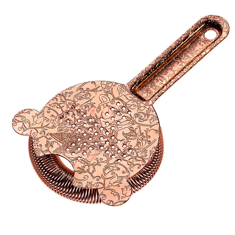 Estripador Hawthorne para barman de cobre de aço inoxidável Estripador de coquetéis para bebidas