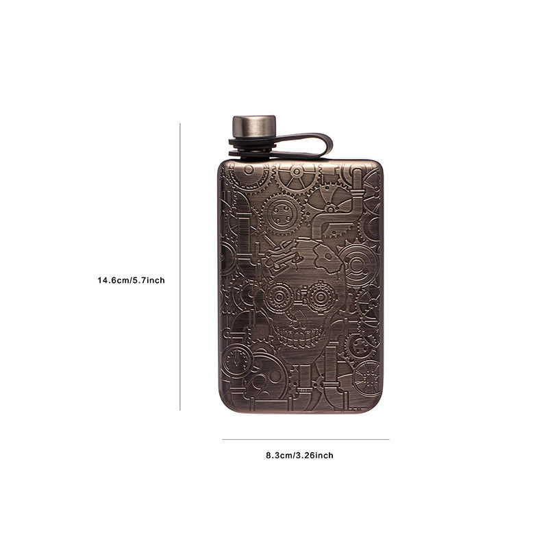 7 Oz de aço inoxidável Flask fina à prova de vazamento para festa de casamento