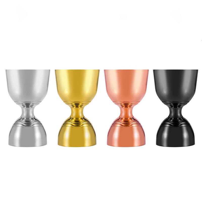 Jigger de aço inoxidável 304 de cor personalizada para festa de barman