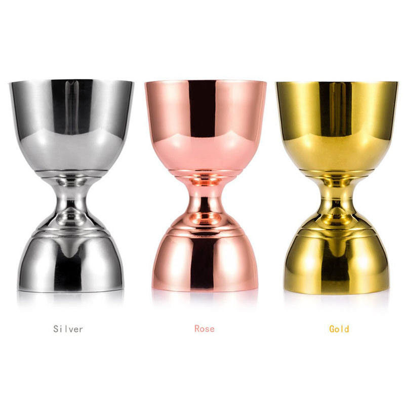 Jigger de aço inoxidável 304 de cor personalizada para festa de barman
