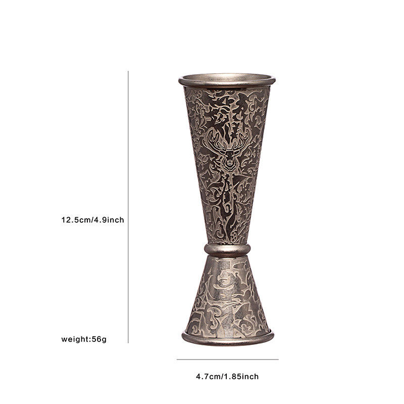 Stag estilo de aço inoxidável Homeware Mixology bebida cocktail mixer conjunto