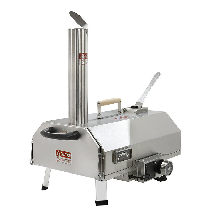 Forno de pizza automático rotativo de 12 polegadas para acampar no quintal