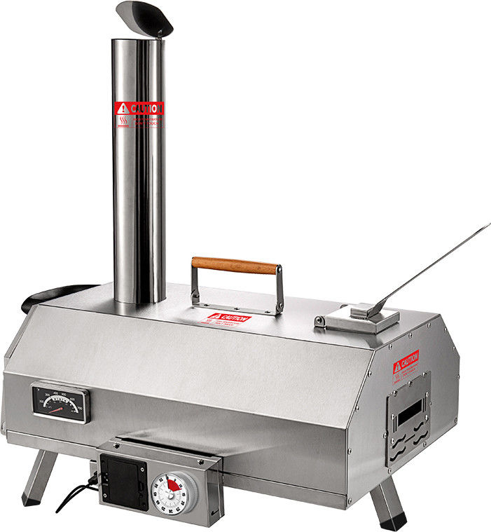 Forno de pizza automático rotativo de 12 polegadas para acampar no quintal