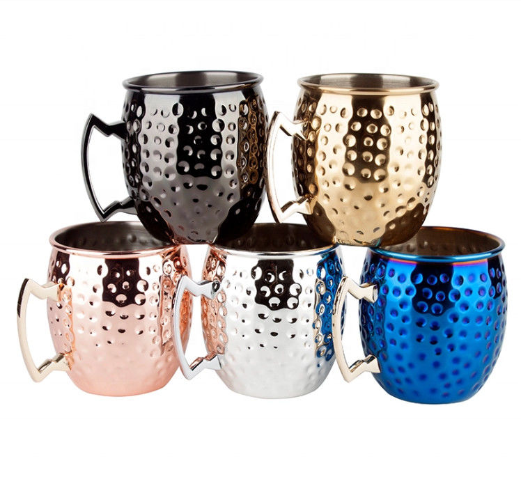 Mulas de cobre de aço inoxidável, taça de vinho para bar